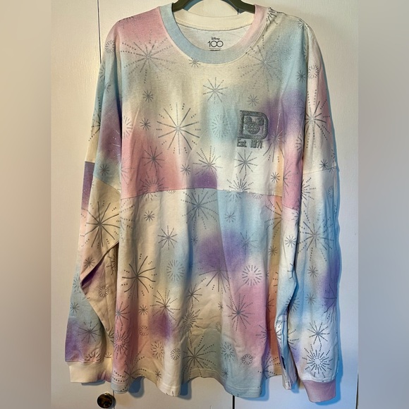 Mickey Mouse and Friends Glitter Disney100 Spirit Jersey in XXL Plus Size - Picture 7 of 10